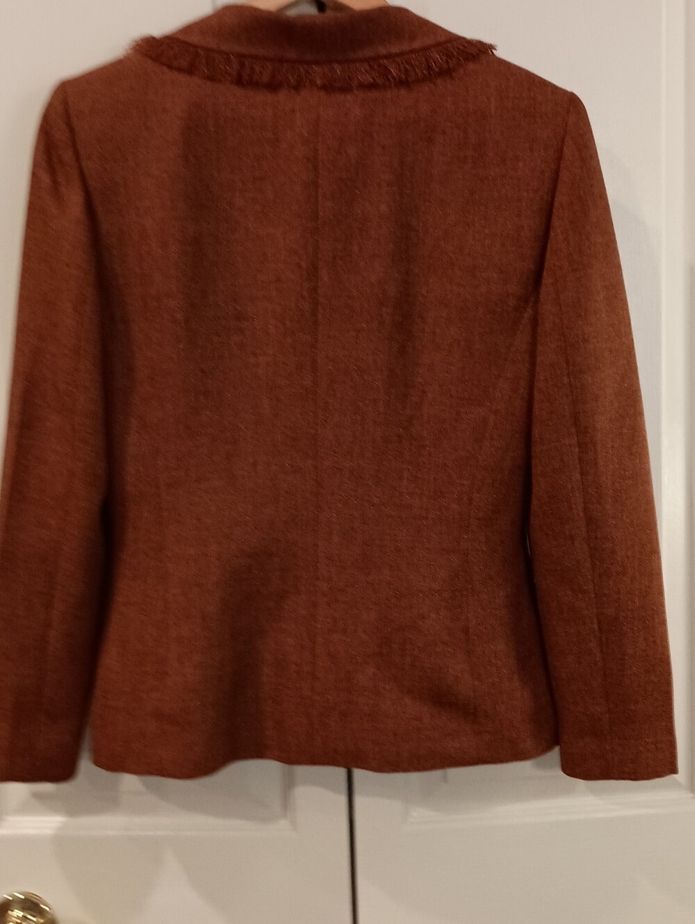 Worthington Rust Fringe-Trim Blazer - Picture 6 of 8